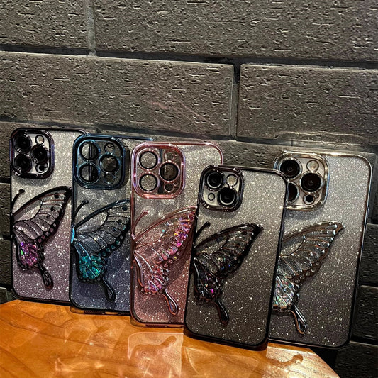 Glitter Butterfly Mobile Phone Case
